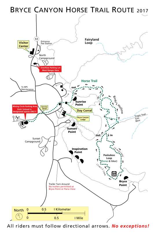 Bryce Canyon Trail Map-1